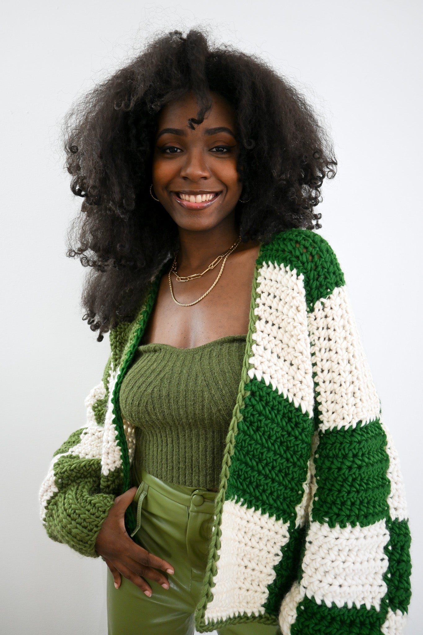 Twoness Cardigan in Matcha