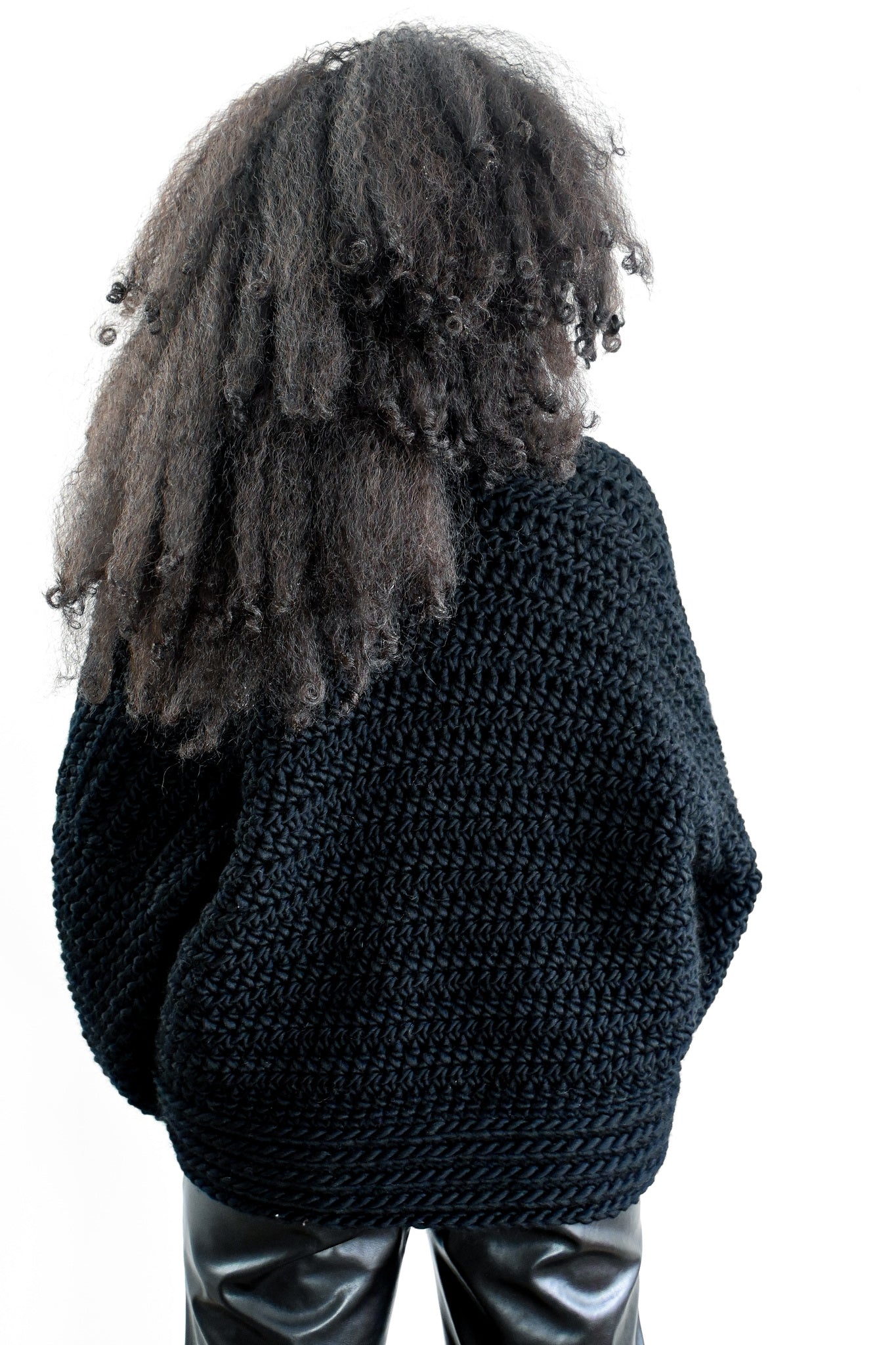 Chunky Cardigan in Charcoal