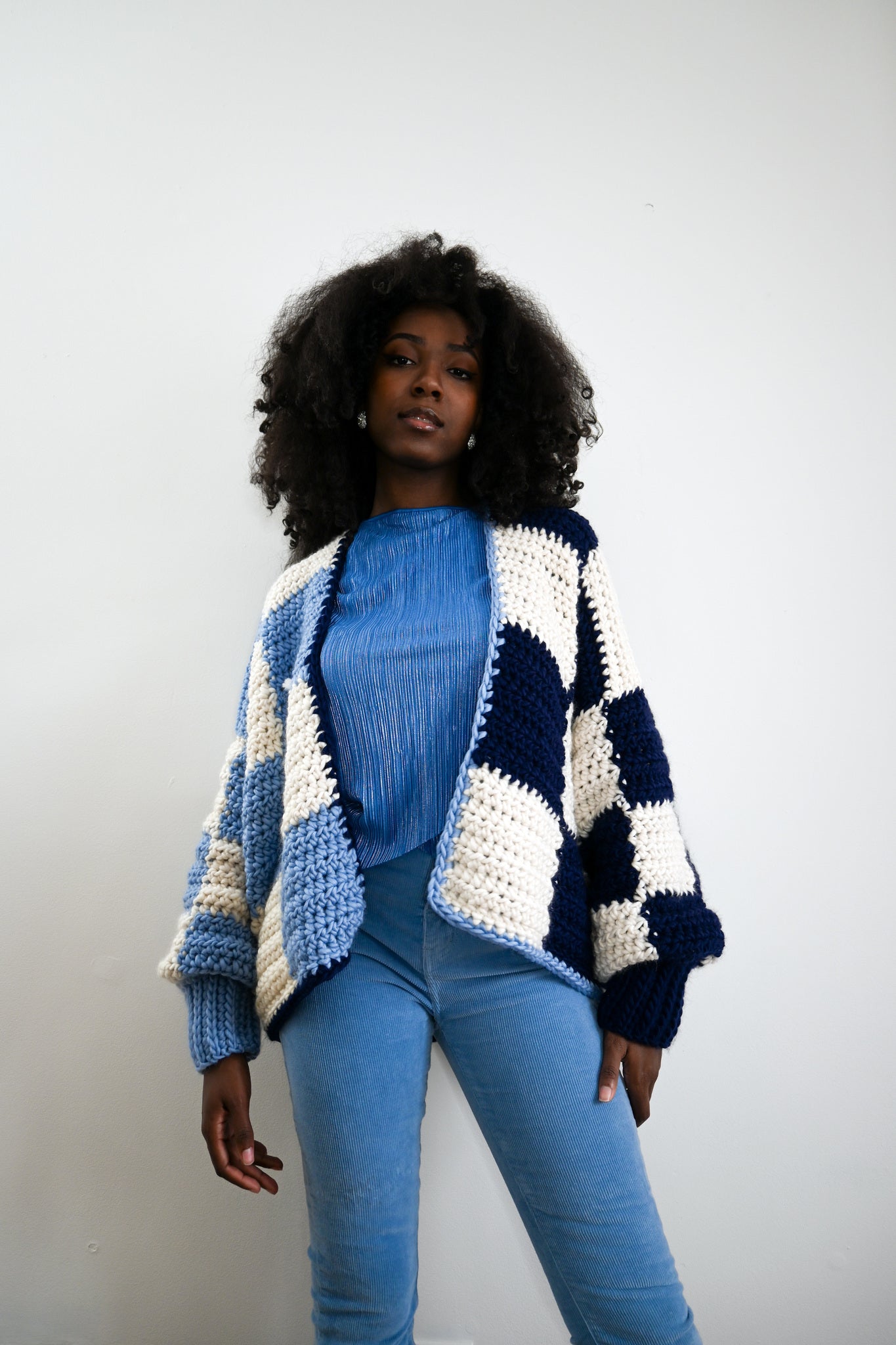 Twoness Cardigan in Ocean