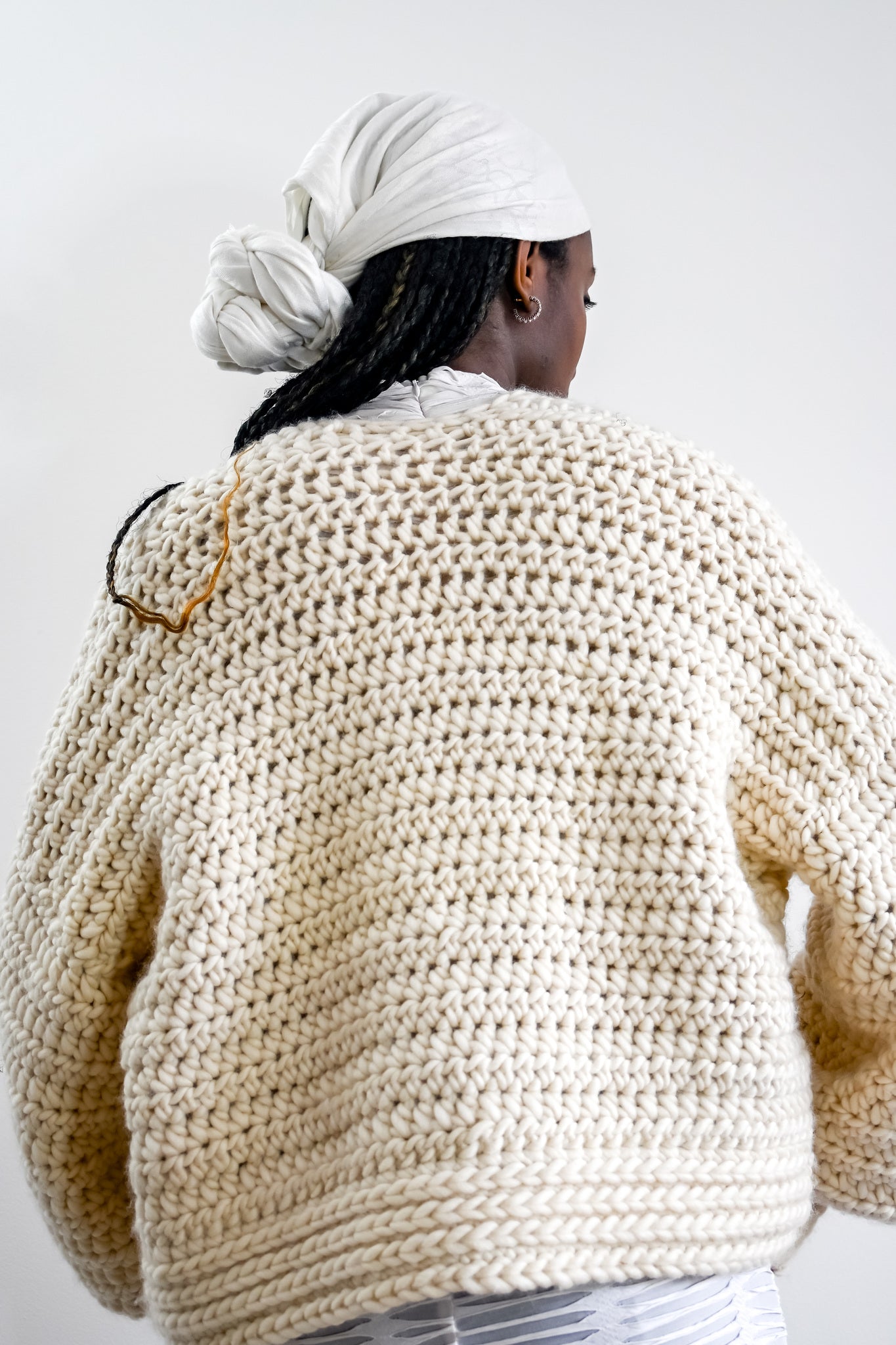 Chunky Cardigan in Shea Butter